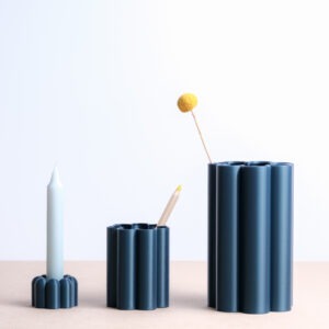 Ardoise Bougeoir Buren ardoise bougie sculpture deco interieure design cadeau pot vase fleur crayon table